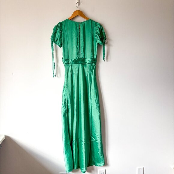 Free people Cooper Midi Dress In Verdis Green NWT Size 4 - Picture 10 of 10